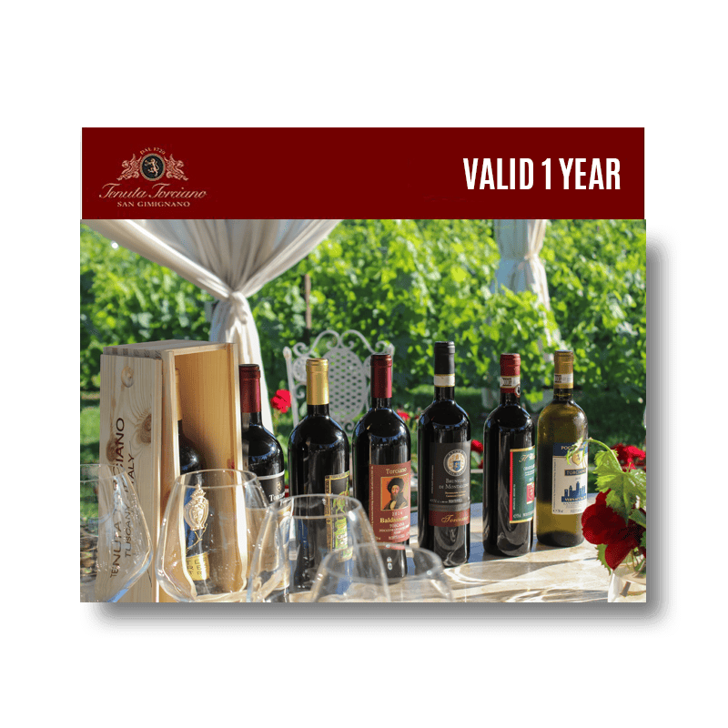 Tenuta Torciano Winery - Dinner in the Vineyard - Gift Voucher